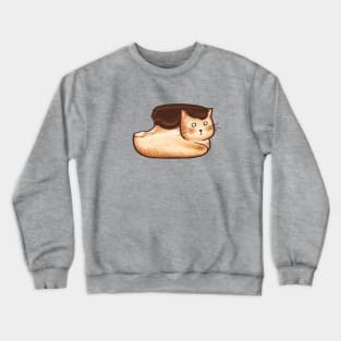 Bread Loaf Cat Chocolate Crewneck Sweatshirt